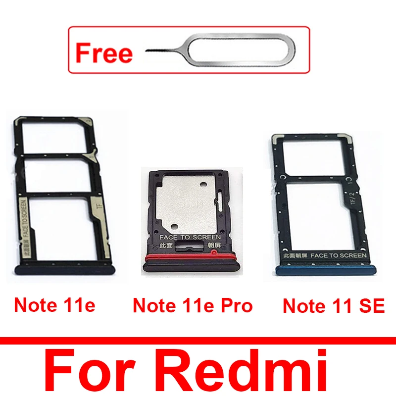 Sim Card Tray For Xiaomi Redmi Note 11SE 11E 11E Pro SIM Card Slot Adapter Card Reader Holder Replacement
Sim Card Tray For Xiaomi Redmi Note 11SE 11E 11E Pro SIM Card Slot Adapter Card Reader Holder Replacement