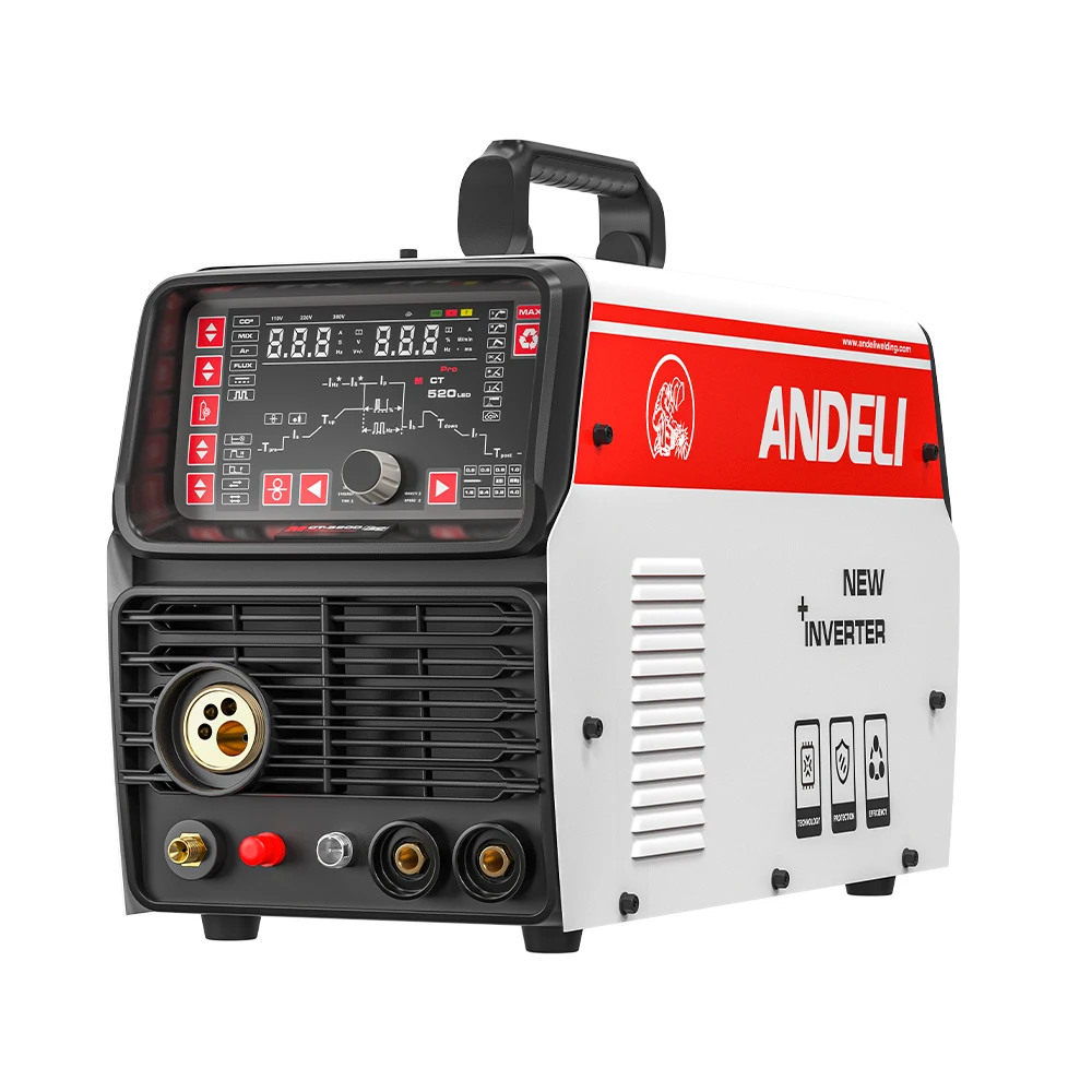 ANDELI MCT 220V LED MCT-520DPLPRO 7 In 1 Pilot Arc Cut Max 25mm Multi-Function Aluminum Welding Machine Manufacturer 
ANDELI MCT 220V LED MCT-520DPLPRO 7 In 1 Pilot Arc Cut Max 25mm Multi-Function Aluminum Welding Machine Manufacturer