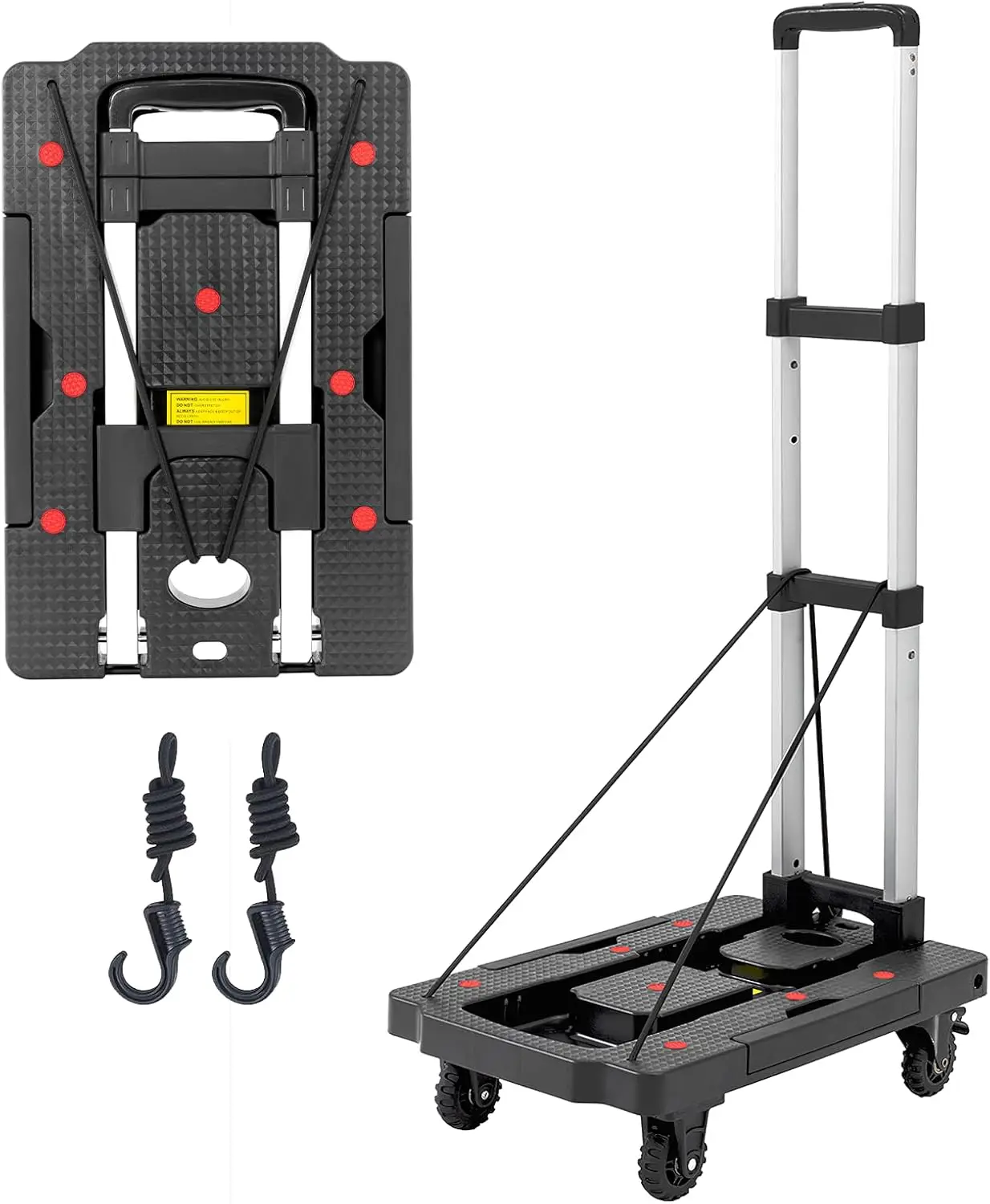 Folding Hand Truck, 330 Lbs Foldable Hand Truck Dolly Cart Heavy Duty Collapsible Trolley Portable Platform Luggage Cart with 5
Folding Hand Truck, 330 Lbs Foldable Hand Truck Dolly Cart Heavy Duty Collapsible Trolley Portable Platform Luggage Cart with 5