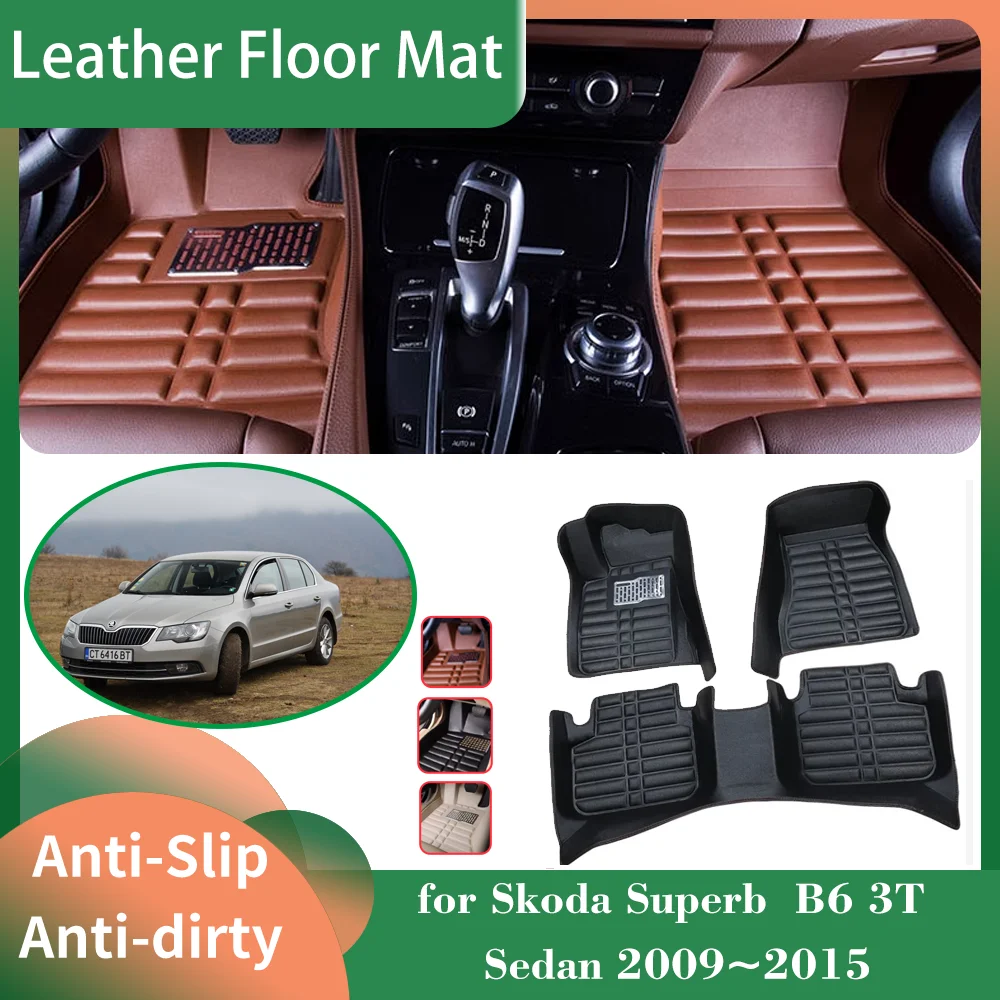 Автомобильный кожаный напольный коврик для Skoda Superb B6 3T Sedan 2009 ~ 2015 2010, 2011 2012 2013 2014 подкладка для ног, водонепроницаемый коврик, коврик под заказ, аксессуары для ковриков
Автомобильный кожаный напольный коврик для Skoda Superb B6 3T Sedan 2009 ~ 2015 2010, 2011 2012 2013 2014 подкладка для ног, водонепроницаемый коврик, коврик под заказ, аксессуары для ковриков