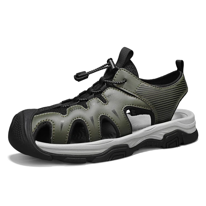 Мужские летние сандалии, новые модные мужские уличные сандалии из натуральной кожи, довольно роскошный дизайн, новые модные сандалии, размер 38-46
Мужские летние сандалии, новые модные мужские уличные сандалии из натуральной кожи, довольно роскошный дизайн, новые модные сандалии, размер 38-46