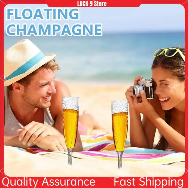 Floating Wine Glasses 6Pcs Acrylic Wine Glasses Floating Champagne Flutes Summer Beach Beverage Drinking Goblet Cup-AB52
Floating Wine Glasses 6Pcs Acrylic Wine Glasses Floating Champagne Flutes Summer Beach Beverage Drinking Goblet Cup-AB52