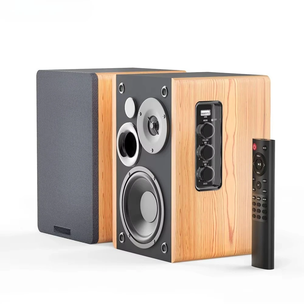 2.0 Speakers Quality Wood Grain Speaker Wireless Certificated Home Audio Bookshelf Speaker
2.0 Speakers Quality Wood Grain Speaker Wireless Certificated Home Audio Bookshelf Speaker