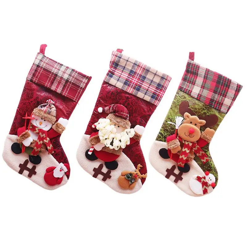 Christmas Stocking Gift Bag Cute Santa Snowman Hanging Xmas Tree Ornaments Christmas Decor for Home New Year Candy Kids Gift Bag
Christmas Stocking Gift Bag Cute Santa Snowman Hanging Xmas Tree Ornaments Christmas Decor for Home New Year Candy Kids Gift Bag