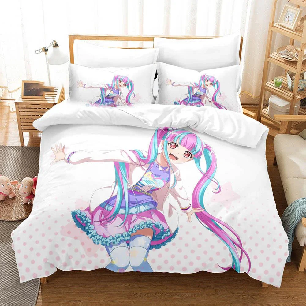 Raise A Suilen Reona Nyubara 2/3pcs Bedding Set Boys Girls Twin Queen Size Duvet Cover Pillowcase Bed Kids Adult Home Textile
Raise A Suilen Reona Nyubara 2/3pcs Bedding Set Boys Girls Twin Queen Size Duvet Cover Pillowcase Bed Kids Adult Home Textile