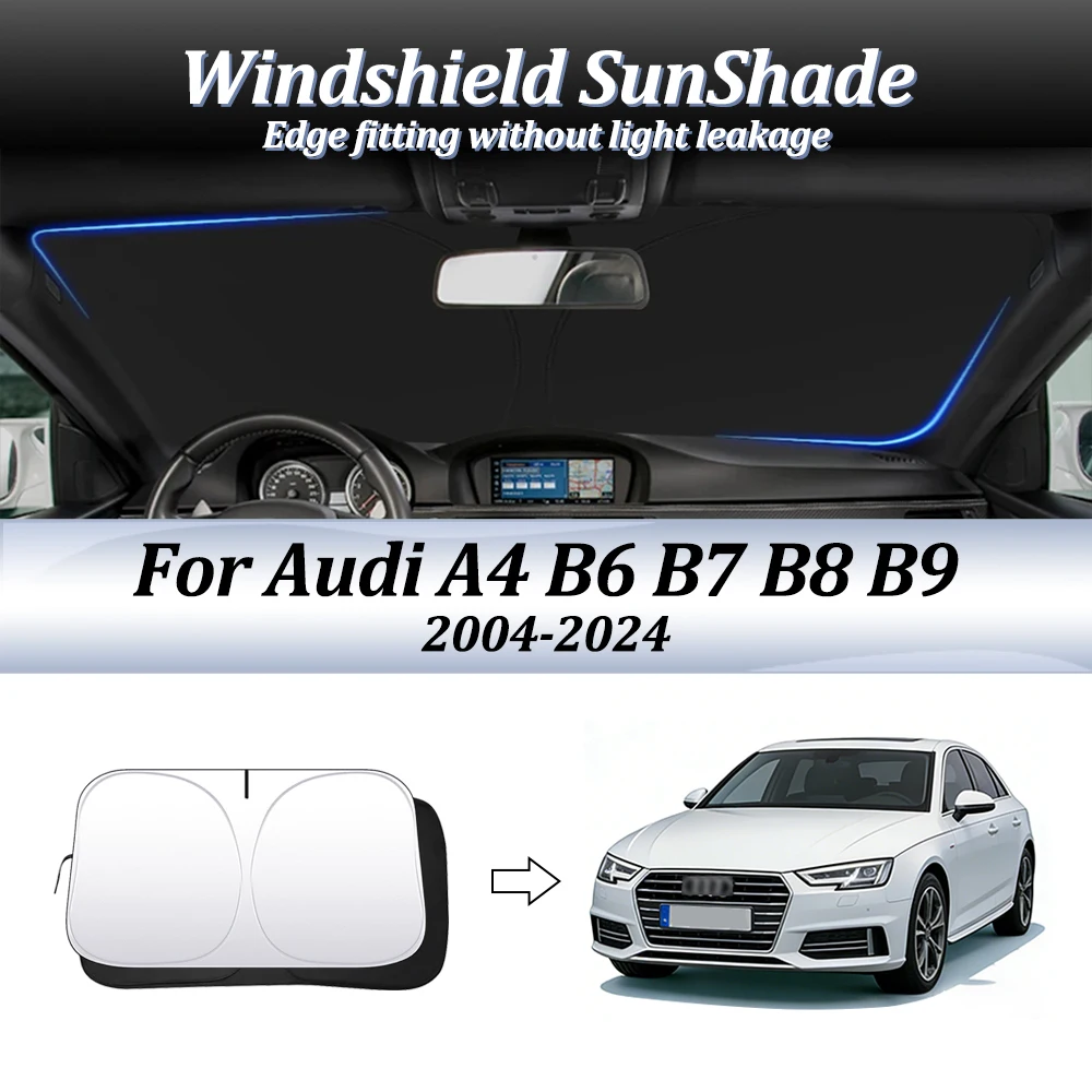 Car Windshield SunShade Auto Accessories Window Shade Sun Visor Cover Foldable Blocks UV Rays For Audi A4 B6 B7 B8 B9 2004-2024
Car Windshield SunShade Auto Accessories Window Shade Sun Visor Cover Foldable Blocks UV Rays For Audi A4 B6 B7 B8 B9 2004-2024