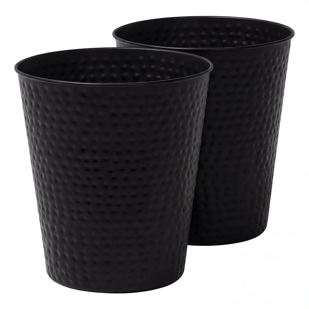 Modern Minimalist Hammered Steel 2 Gal Waste Bin for Kitchen, Office, Bathroom, Bedroom, Dorm, Matte Blac
Modern Minimalist Hammered Steel 2 Gal Waste Bin for Kitchen, Office, Bathroom, Bedroom, Dorm, Matte Blac