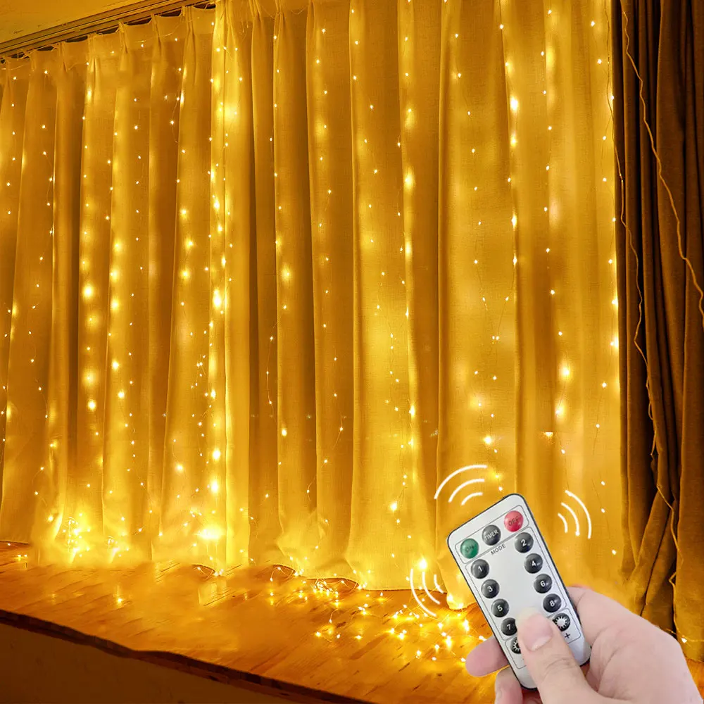 Curtain Garland LED Fairy String Lights Christmas Decoration Festival Holiday Lighting for Home Gift Bedroom New Year 2025 Decor
Curtain Garland LED Fairy String Lights Christmas Decoration Festival Holiday Lighting for Home Gift Bedroom New Year 2025 Decor