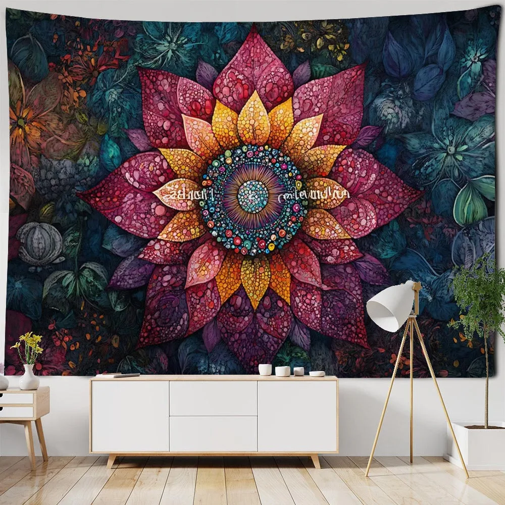 Geometric fractal tapestry wall hanging mandala art decorative blanket yoga mat floral bed sheet bedroom background cloth
Geometric fractal tapestry wall hanging mandala art decorative blanket yoga mat floral bed sheet bedroom background cloth