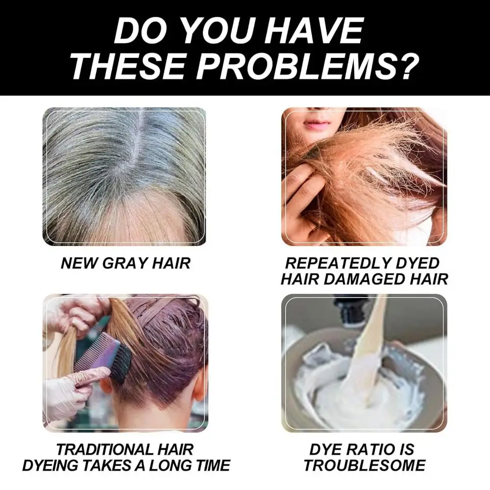 Hot Nourishing Plant-Based Hair Color Natural Floral Dye Single Agent Long Lasting HairDye Shampoo for Gray Hair Coverage Women
Hot Nourishing Plant-Based Hair Color Natural Floral Dye Single Agent Long Lasting HairDye Shampoo for Gray Hair Coverage Women