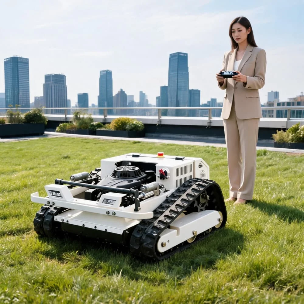 Customization High Efficiency Mower 800mm Cutting Width Tracked Lawn Trimmer Remote Control CE Certified Simple Design Garden
Customization High Efficiency Mower 800mm Cutting Width Tracked Lawn Trimmer Remote Control CE Certified Simple Design Garden