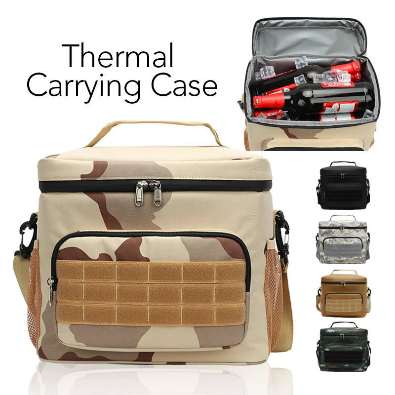 Lunch Box for Men Women Camouflage Camp Tacticism Bag Leakproof Insulated Cooler Bag Fridge Portable Picnic Food Bag
Lunch Box for Men Women Camouflage Camp Tacticism Bag Leakproof Insulated Cooler Bag Fridge Portable Picnic Food Bag