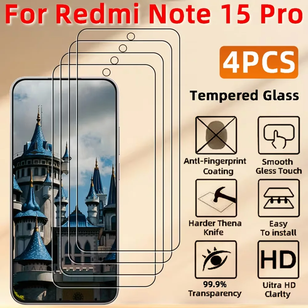 1-4pcs Tempered Glass For Redmi Note 13 Note 13 Pro 4G Note 12 Note 11 12s 11s A3 9 Pro Max 10 Pro Max HD Screen Protector Glass
1-4pcs Tempered Glass For Redmi Note 13 Note 13 Pro 4G Note 12 Note 11 12s 11s A3 9 Pro Max 10 Pro Max HD Screen Protector Glass