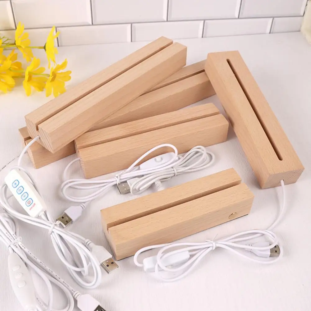 Led Rectangular Lamp Holder Long Service Life Light Holder Wooden Led Night Light Base Stand with Display Pedestal Usb Charging
Led Rectangular Lamp Holder Long Service Life Light Holder Wooden Led Night Light Base Stand with Display Pedestal Usb Charging