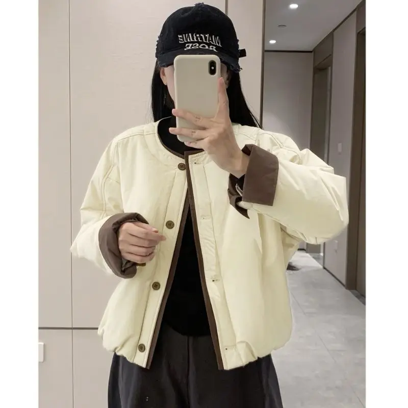 Женская утепленная куртка-парка 2026: новая короткая модель на осень-зиму, модная повседневная теплая верхняя одежда с круглым вырезом
Женская утепленная куртка-парка 2026: новая короткая модель на осень-зиму, модная повседневная теплая верхняя одежда с круглым вырезом