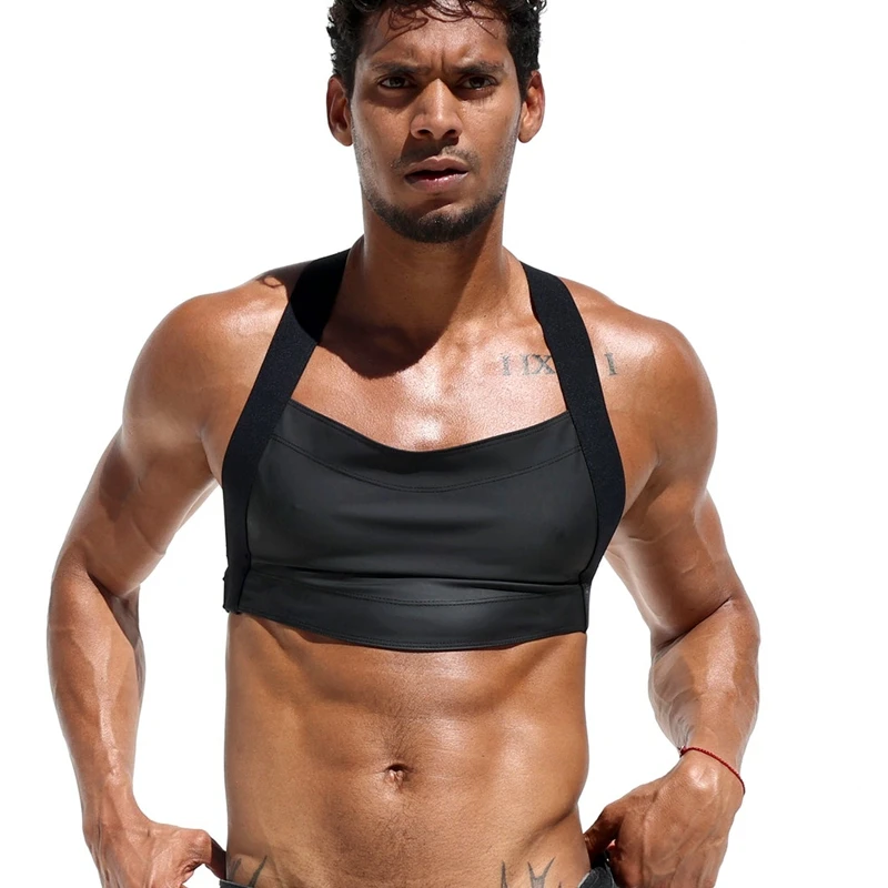 Harness Men Sexy Shoulder Straps Chest Bondage Faux Leather Adults Erotic Lingerie Gay Underwear Sissy Exotic Tanks for Bar Show
Harness Men Sexy Shoulder Straps Chest Bondage Faux Leather Adults Erotic Lingerie Gay Underwear Sissy Exotic Tanks for Bar Show