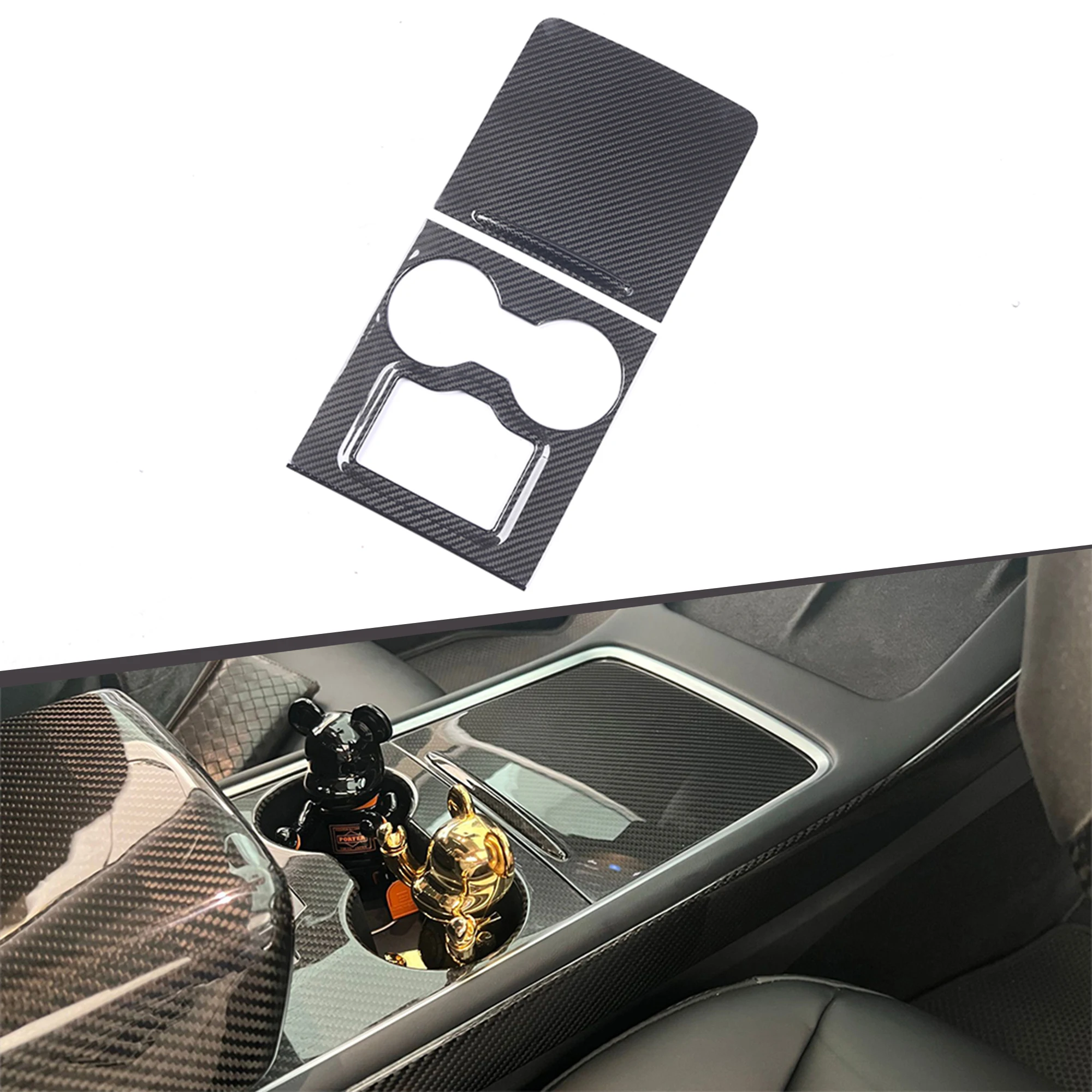 Dry Carbon Fiber 2 Pcs Center Console Cover for Tesla Model 3 Model Y 2021
Dry Carbon Fiber 2 Pcs Center Console Cover for Tesla Model 3 Model Y 2021