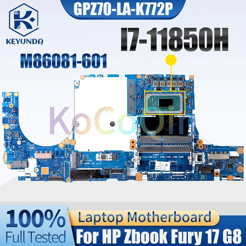 GPZ70 LA-K772P для HP Zbook Fury 17 G8 материнская плата для ноутбука M86081-601 SRKT4 I7-11850H материнская плата для ноутбука 100% протестирована
GPZ70 LA-K772P для HP Zbook Fury 17 G8 материнская плата для ноутбука M86081-601 SRKT4 I7-11850H материнская плата для ноутбука 100% протестирована