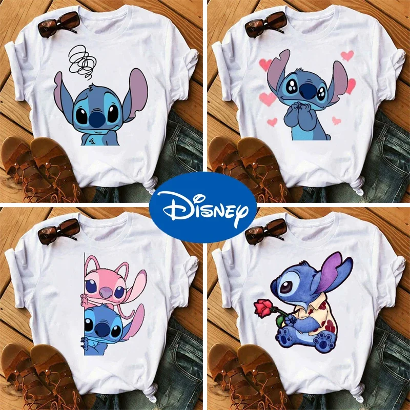 Disney Stitch T-shirt Women Summer Short Sleeve Loose O Neck T Shirt Hip Hop Streetwear Tee Shirts Female Harajuku Oversized Top
Disney Stitch T-shirt Women Summer Short Sleeve Loose O Neck T Shirt Hip Hop Streetwear Tee Shirts Female Harajuku Oversized Top