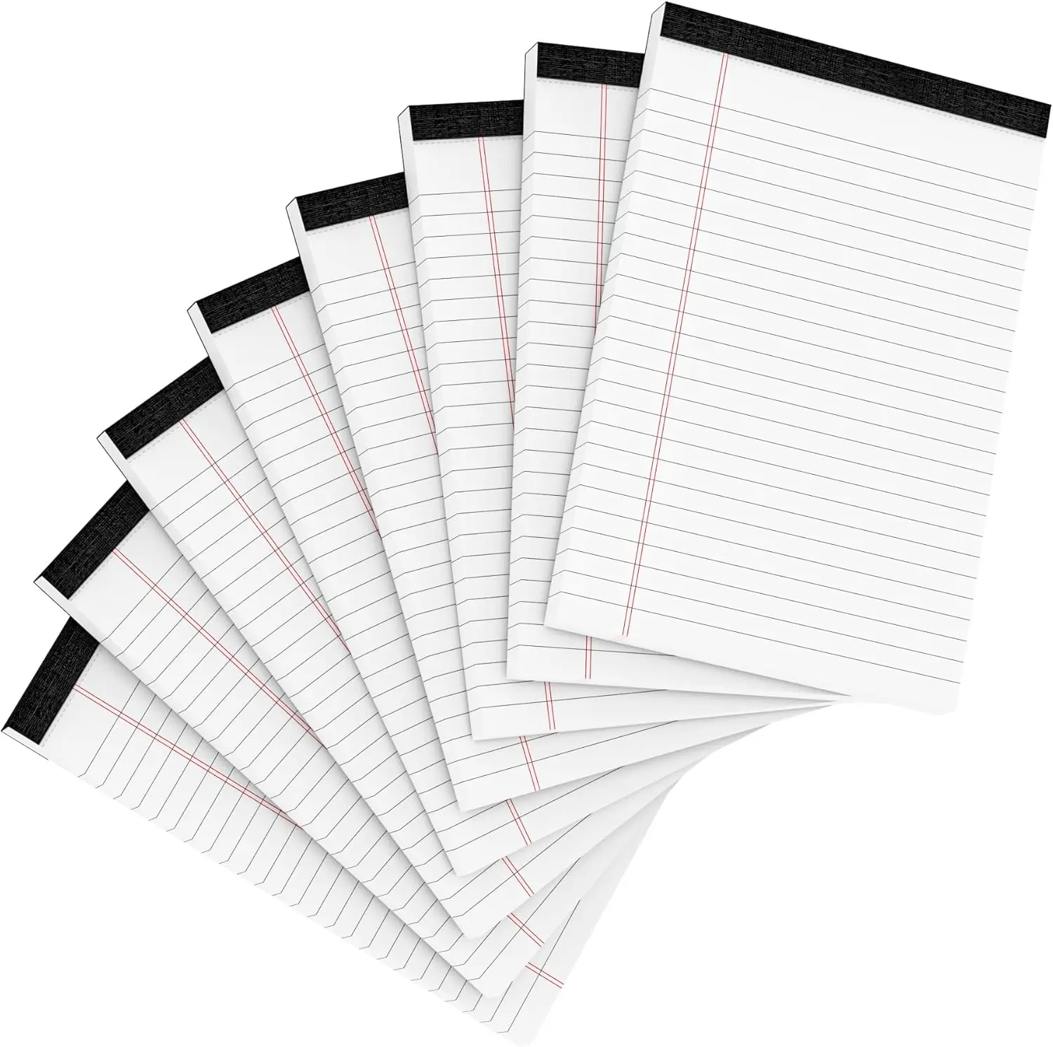 8 Pack 5x8" Legal Pads, Lined Note Pads for Home Office, To Do List Notepad, 30 Sheets Each
8 Pack 5x8" Legal Pads, Lined Note Pads for Home Office, To Do List Notepad, 30 Sheets Each