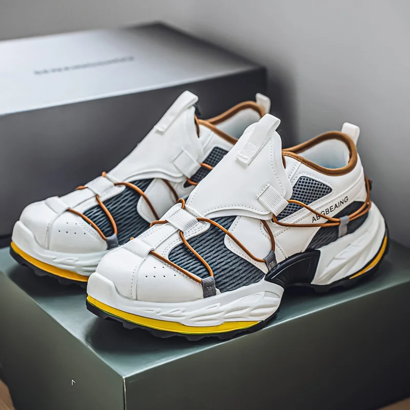 Trendy Men's Running Shoes Breathable Mesh Upgraded Dad Sneakers Summer Sporty Casual Thick Bottom Heightening Flatforms
Trendy Men's Running Shoes Breathable Mesh Upgraded Dad Sneakers Summer Sporty Casual Thick Bottom Heightening Flatforms