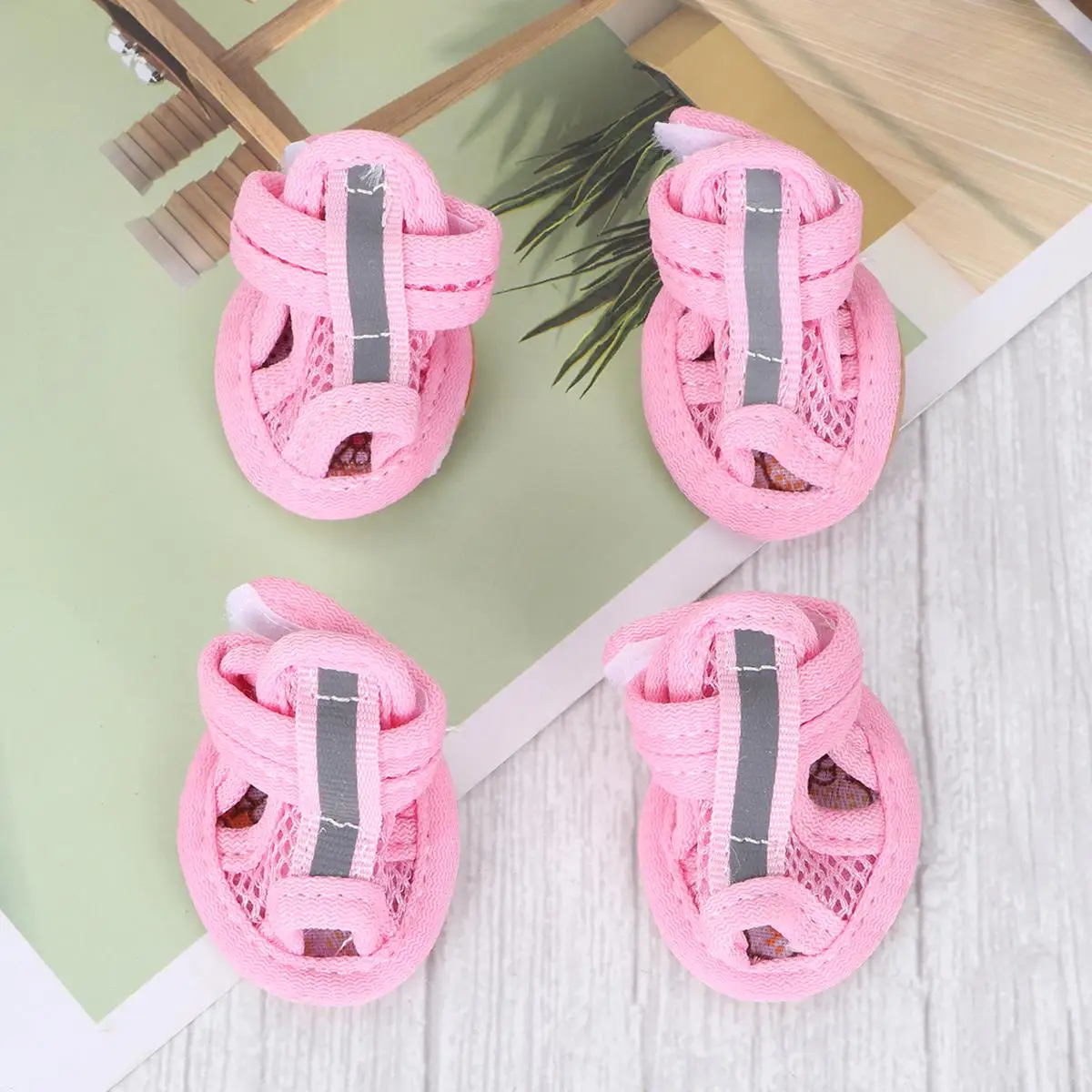 4 Pcs Dog Hiking Shoes Pet Sandals Mini Slipper Boots Breathable Anti-slip Girl Pink Mesh
4 Pcs Dog Hiking Shoes Pet Sandals Mini Slipper Boots Breathable Anti-slip Girl Pink Mesh