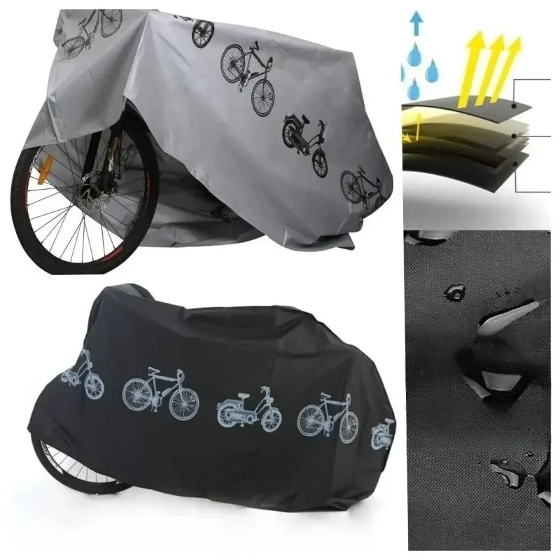 Bike Cover Universal, Sun Rain Dust Proof for Electric Car Bicycle with Storage Bag, Outdoor Camping Cycling Accessories 
Bike Cover Universal, Sun Rain Dust Proof for Electric Car Bicycle with Storage Bag, Outdoor Camping Cycling Accessories
