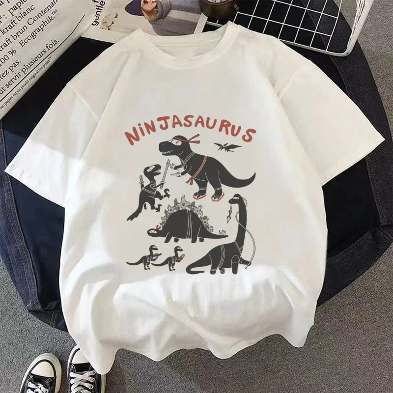 Ninjasauraus Dinosaur Printed Women's T-Shirt Cute Cartoon Short Sleeved Top Fashion Lady Girl's Summer Basic Trendy Clothing
Ninjasauraus Dinosaur Printed Women's T-Shirt Cute Cartoon Short Sleeved Top Fashion Lady Girl's Summer Basic Trendy Clothing