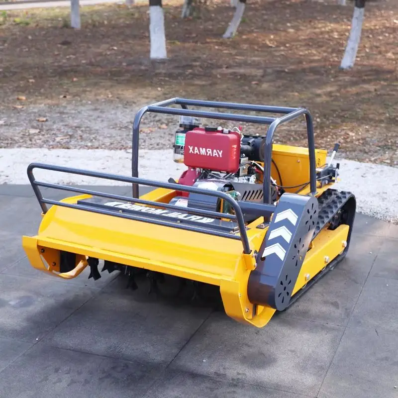 Customized small tracked lawn mower, remote-controlled all-terrain self-propelled blade-throwing lawn mower flail mower
Customized small tracked lawn mower, remote-controlled all-terrain self-propelled blade-throwing lawn mower flail mower