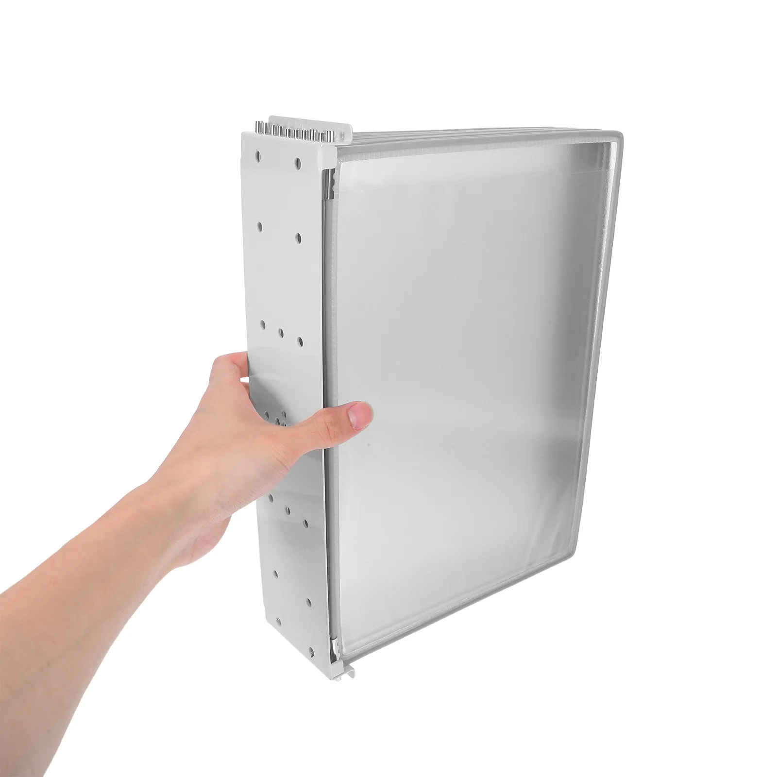 Wall Mount Reference Organizer A4 Flip File Metal PVC Display Folder Office Workshop Document Rack Hanging Paper Organizer
Wall Mount Reference Organizer A4 Flip File Metal PVC Display Folder Office Workshop Document Rack Hanging Paper Organizer
