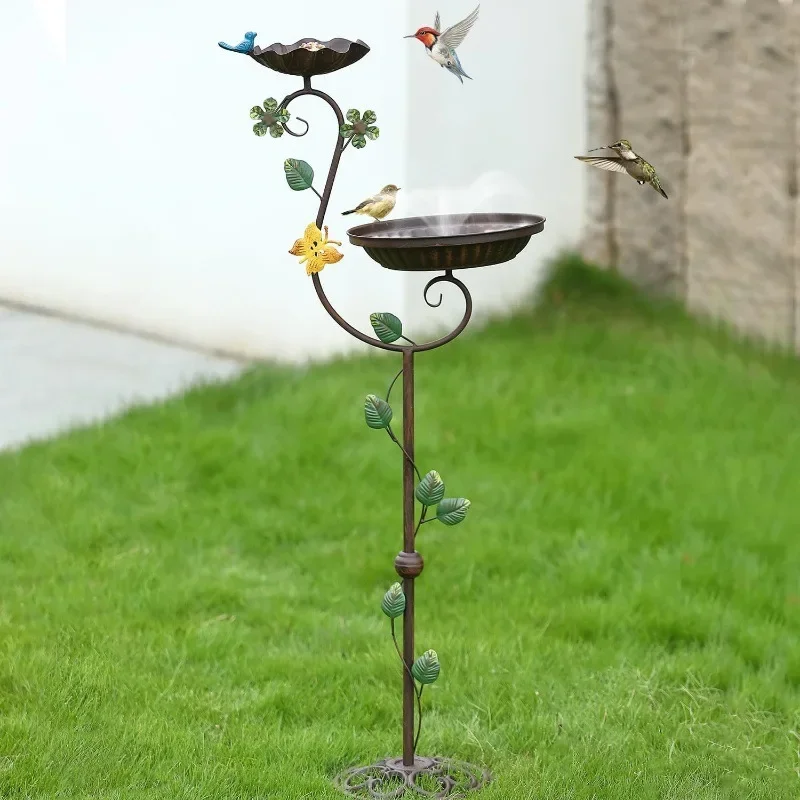 b3 retro old outdoor wrought iron bird feeder bird bathtub display decoration with floor insert garden decoration
b3 retro old outdoor wrought iron bird feeder bird bathtub display decoration with floor insert garden decoration