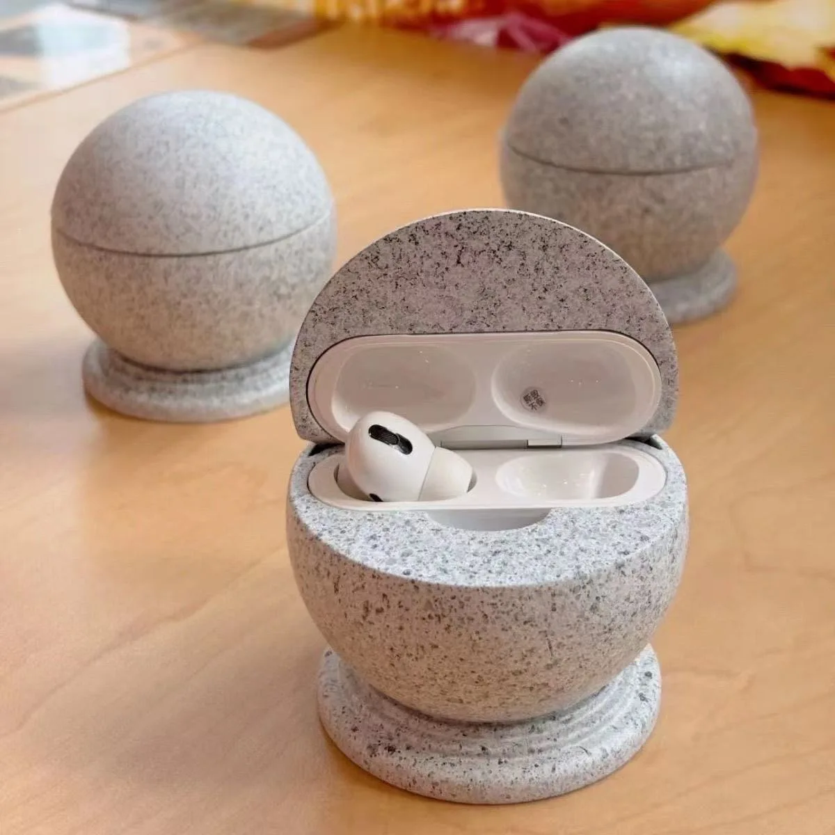 2PCS Stone Dwen Dwen For Apple Airpodspro 1/2 Earphones Marble Texture Creative Protective Case
2PCS Stone Dwen Dwen For Apple Airpodspro 1/2 Earphones Marble Texture Creative Protective Case