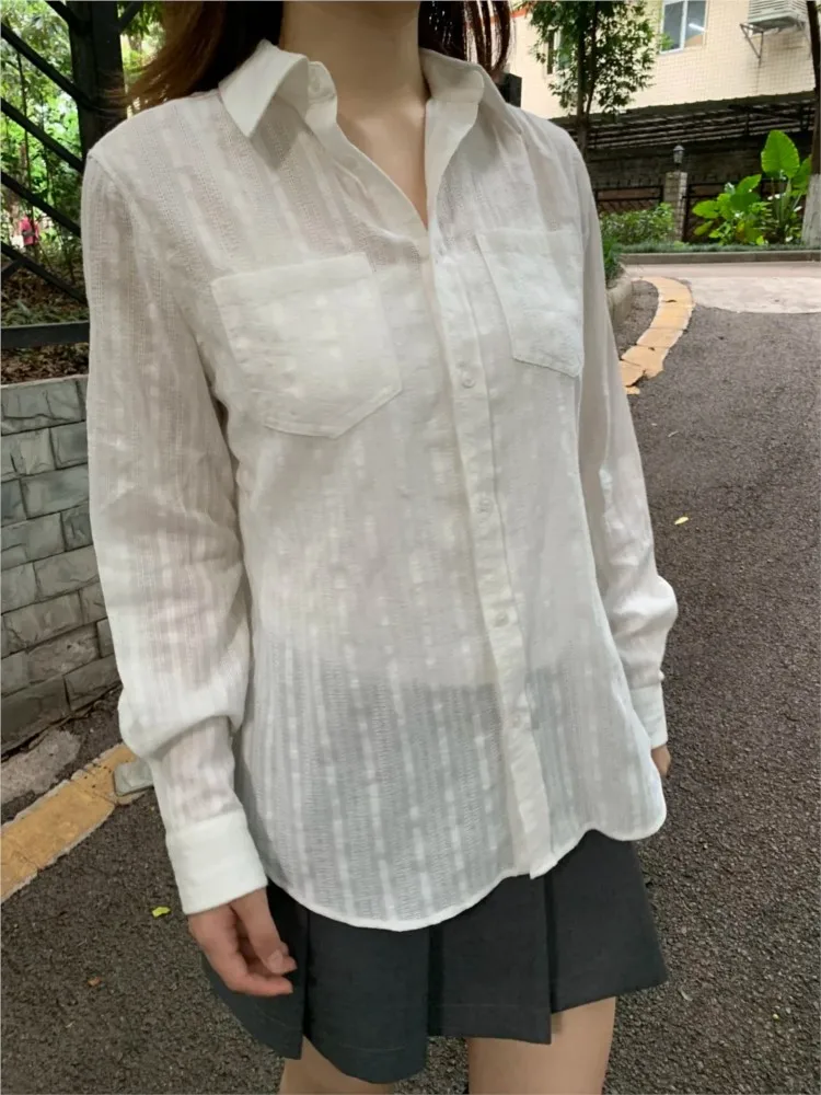 White Linen Cotton Collar Blouse T-shirts Women Simple Casual Long Sleeve Buttons Tees Sweet Cute Preppy Style Y2K Crop Tops
White Linen Cotton Collar Blouse T-shirts Women Simple Casual Long Sleeve Buttons Tees Sweet Cute Preppy Style Y2K Crop Tops