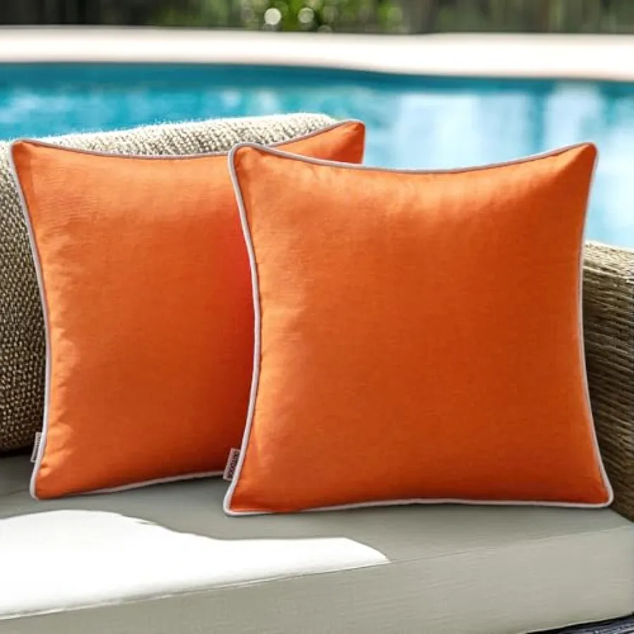 Set of 2 Outdoor Waterproof Pillow Covers 18x18 Inch Decorative Throw Pillow Covers Linen Square Solid Color Couch Pillow Cover
Set of 2 Outdoor Waterproof Pillow Covers 18x18 Inch Decorative Throw Pillow Covers Linen Square Solid Color Couch Pillow Cover