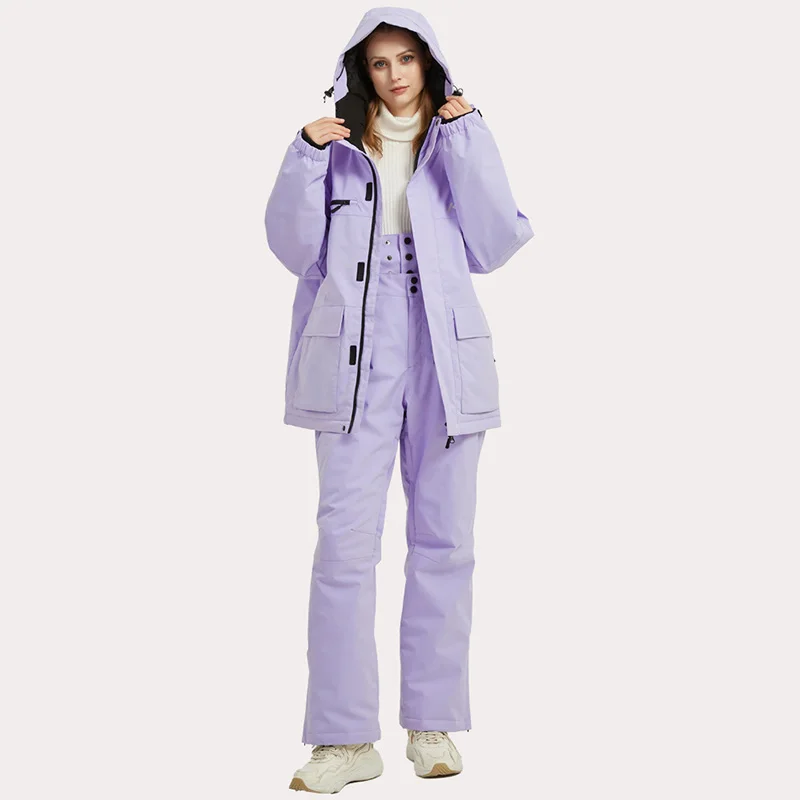 New Loose Man Woman Windproof Waterproof Ski Suit Set Jacket Pants Winter Warm Breathable Durable Adult Outdoor Snowboard Sports
New Loose Man Woman Windproof Waterproof Ski Suit Set Jacket Pants Winter Warm Breathable Durable Adult Outdoor Snowboard Sports