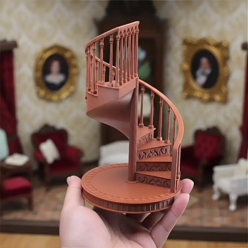 Miniature Spiral Staircase 1/12 Scale Model European Style for Dollhouse Furniture DIY Home Scene Decoration
Miniature Spiral Staircase 1/12 Scale Model European Style for Dollhouse Furniture DIY Home Scene Decoration