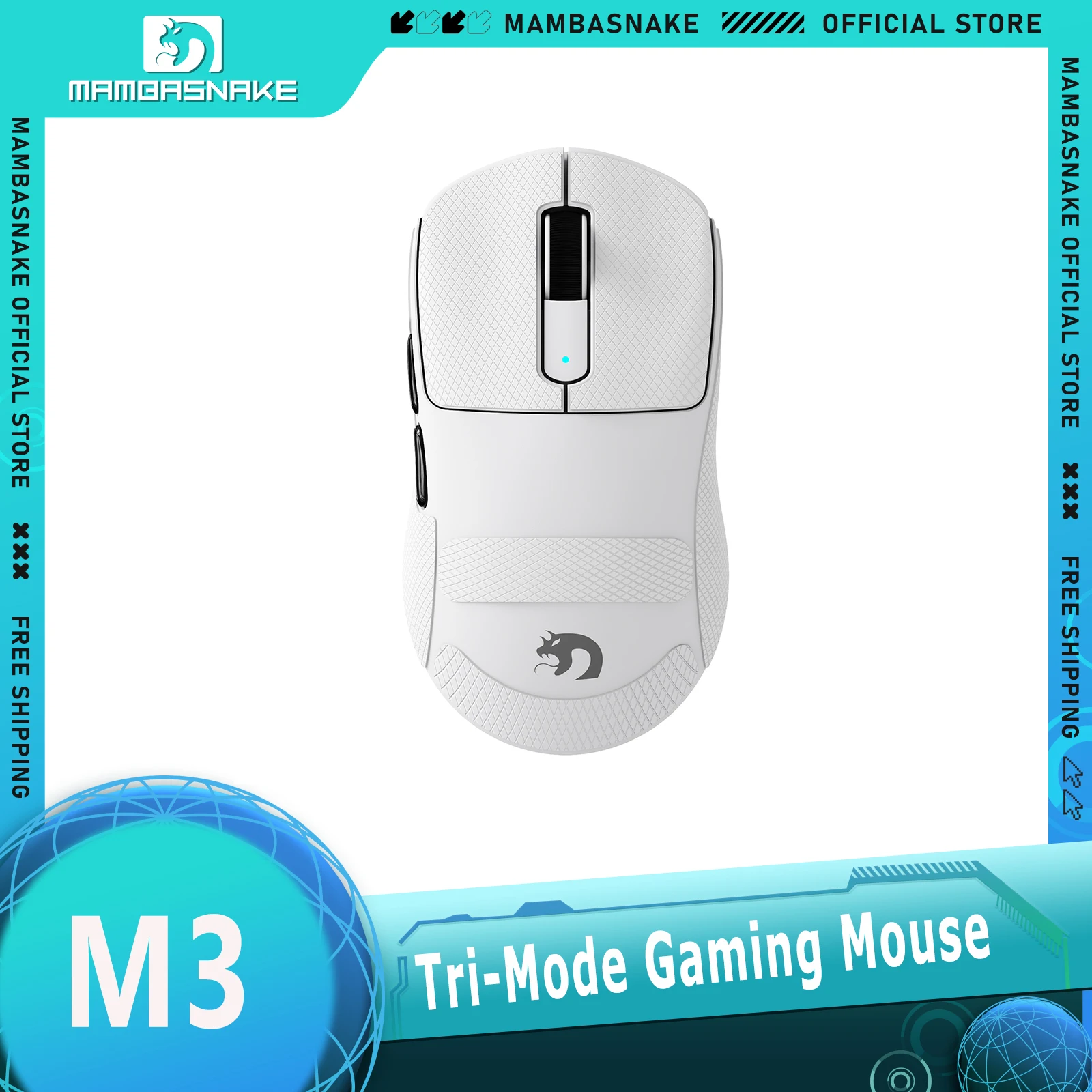 Беспроводная игровая мышь MAMBASNAKE M3 Tri-Mode PAW3395PRO, 39 г, ультралегкая, 40000 DPI, программируемая RGB-подсветка
Беспроводная игровая мышь MAMBASNAKE M3 Tri-Mode PAW3395PRO, 39 г, ультралегкая, 40000 DPI, программируемая RGB-подсветка