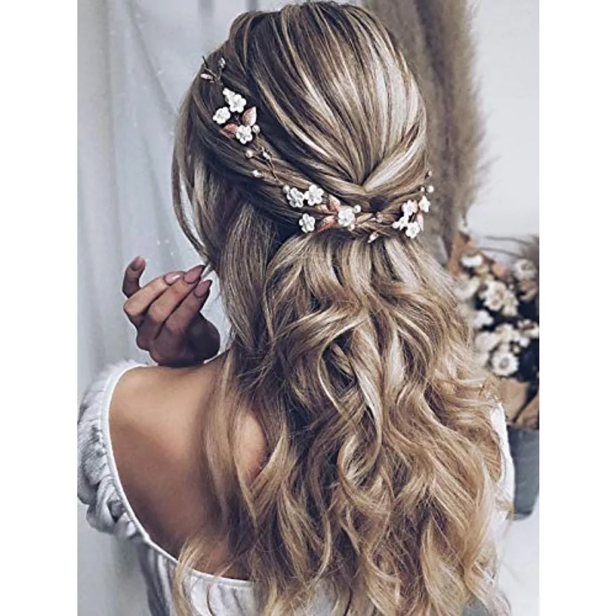 JAKAWIN Bridal Hair Vine Wedding Hair Accessories Flower Hair Pcs for Women HV103
JAKAWIN Bridal Hair Vine Wedding Hair Accessories Flower Hair Pcs for Women HV103
