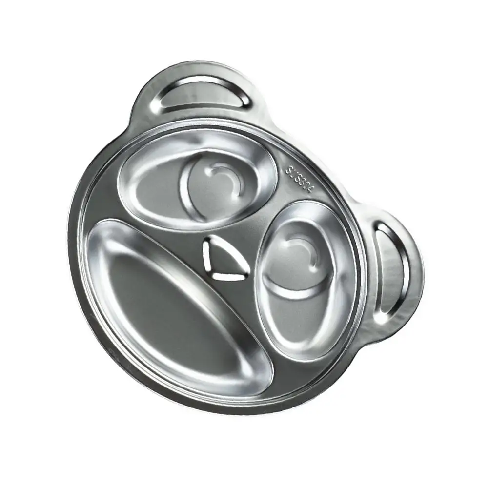 Compartment Dinner Plate Stainless Steel Divided Plates Children Food Tray Fruit
Compartment Dinner Plate Stainless Steel Divided Plates Children Food Tray Fruit