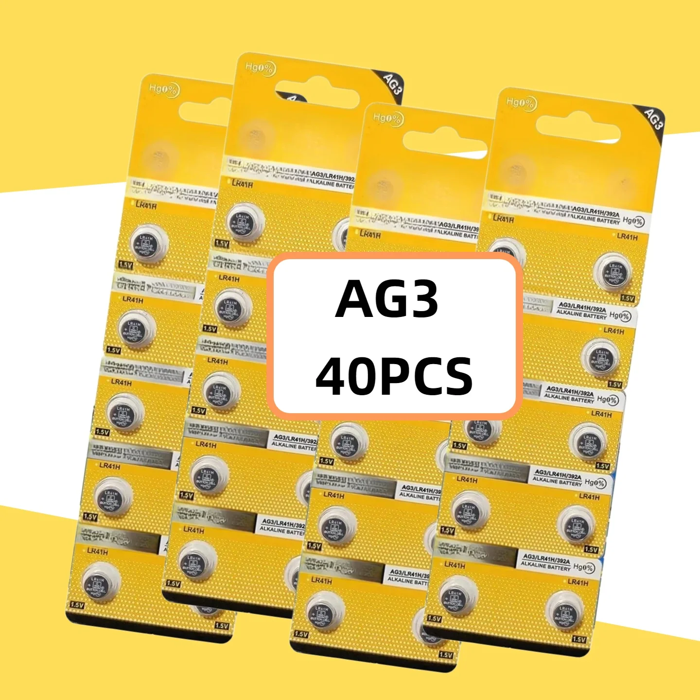 10-40PCS AG3 LR41 Button Batteries SR41 392 192 Cell Coin 1.55V Alkaline Battery L736 384 SR41SW CX41 For Watch Toys Clock
10-40PCS AG3 LR41 Button Batteries SR41 392 192 Cell Coin 1.55V Alkaline Battery L736 384 SR41SW CX41 For Watch Toys Clock