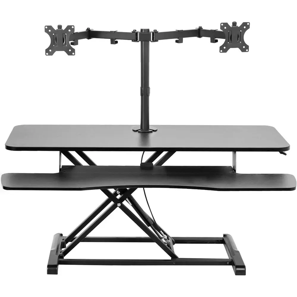 Height-Adjustable 42 Desk Converter with Dual Monitor Stand, 13-30 Screen, Black
Height-Adjustable 42 Desk Converter with Dual Monitor Stand, 13-30 Screen, Black
