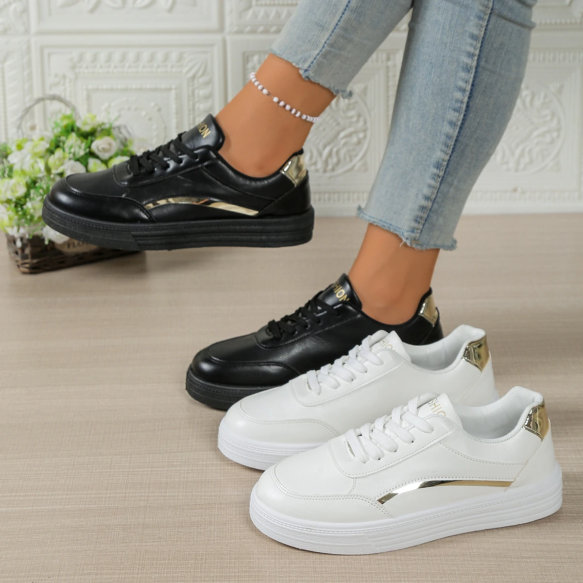 Women Sneakers Lightweight Casual Shoes Women Fashion Walking Shoes Lace-up Plus Size Platform Sneakers Women Vulcanized Shoes
Women Sneakers Lightweight Casual Shoes Women Fashion Walking Shoes Lace-up Plus Size Platform Sneakers Women Vulcanized Shoes