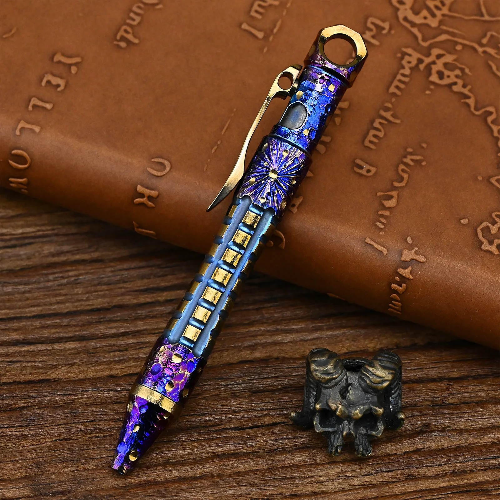 Titanium Alloy Tactical Pen Hand Carved Star Sky EDC Limited Edition Metal Signature Neutral Pen
Titanium Alloy Tactical Pen Hand Carved Star Sky EDC Limited Edition Metal Signature Neutral Pen