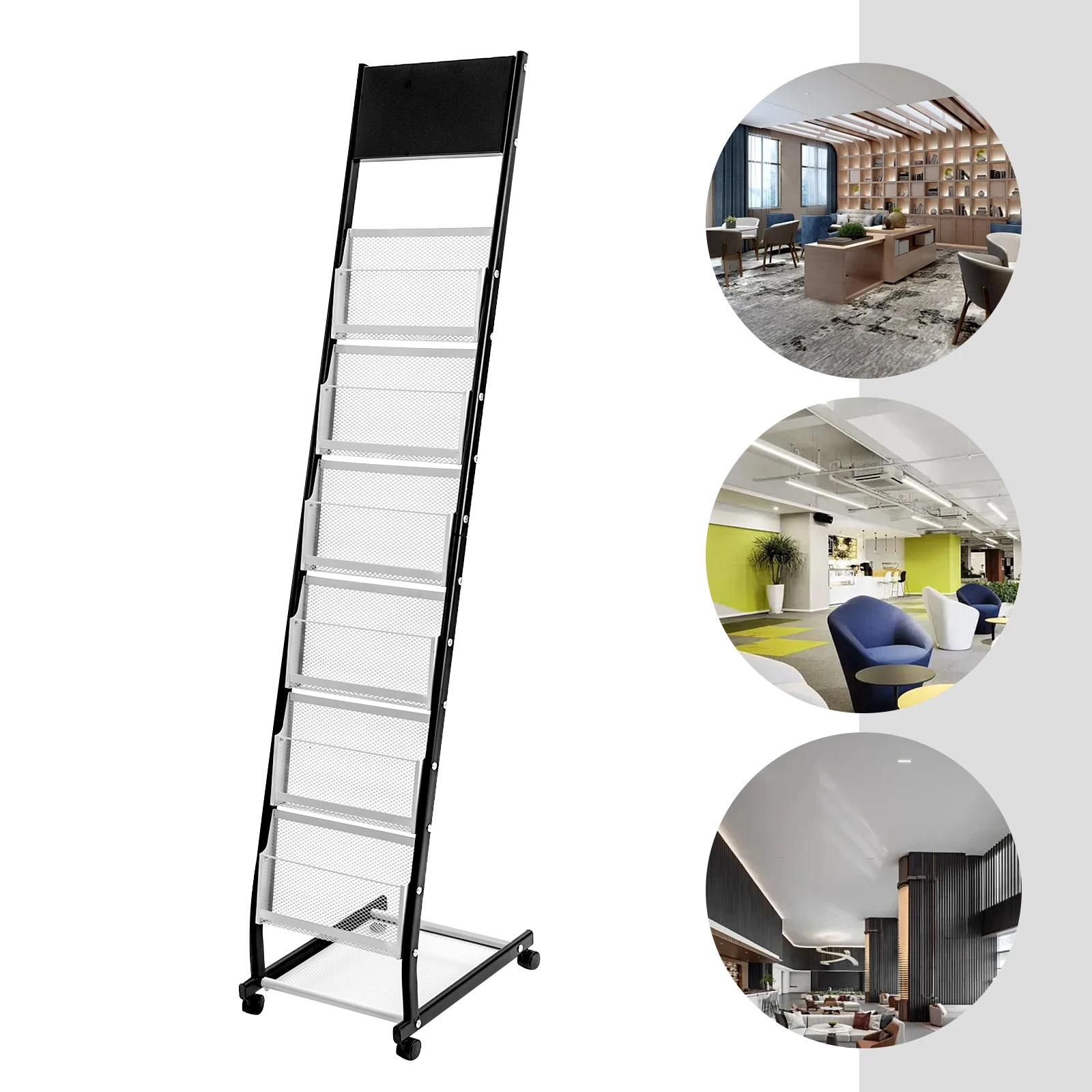 Durable Foldable Magazine Rack with 6 Layers, 110.2 lbs Load Capacity, Easy Assembly, Iron Frame for Books, Journals, and
Durable Foldable Magazine Rack with 6 Layers, 110.2 lbs Load Capacity, Easy Assembly, Iron Frame for Books, Journals, and