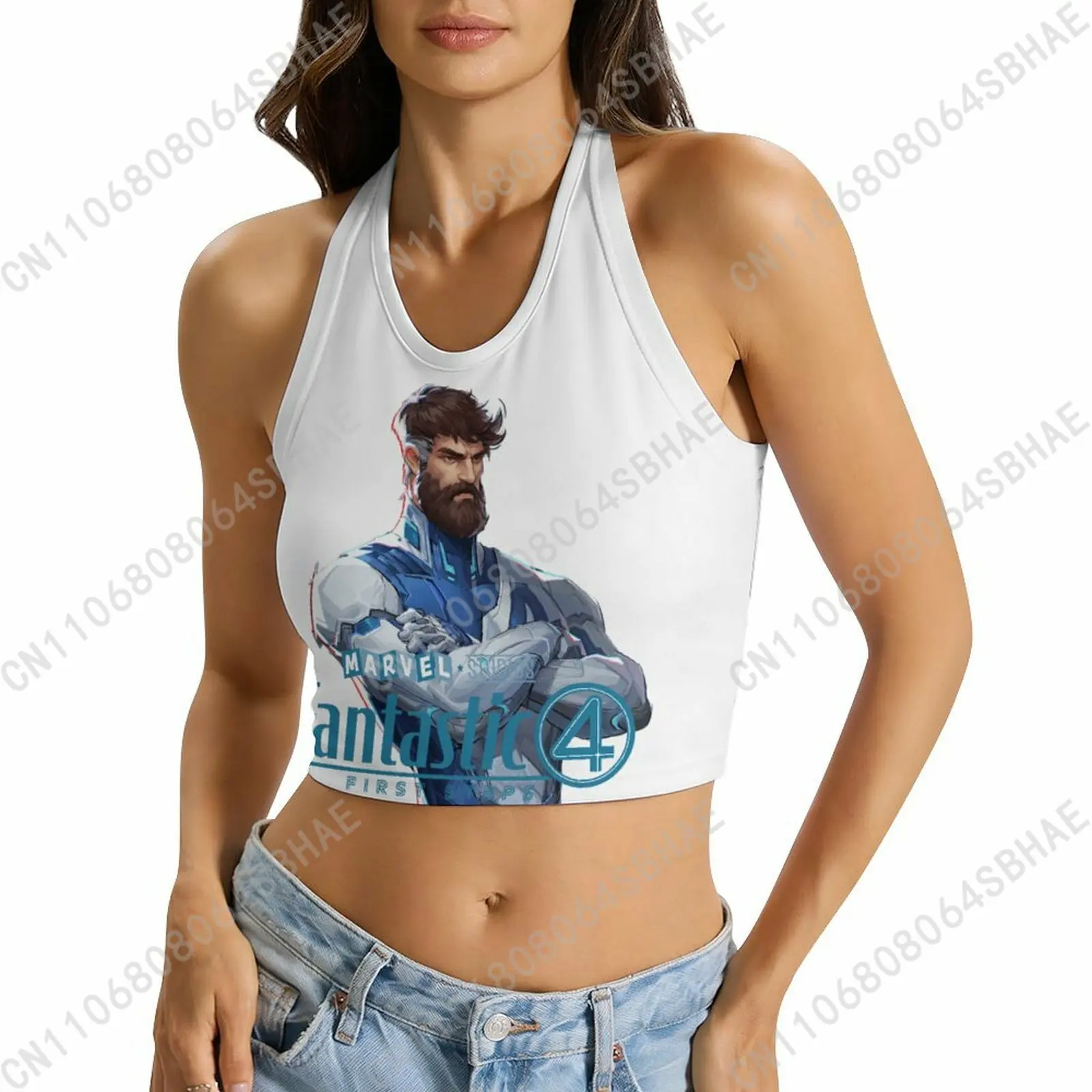 Marvel Mister Fantastic Custom Photo Women's Halter Top Personalized Tie Back Cami Upload Your Gift Wife Girlfriend Cosplay
Marvel Mister Fantastic Custom Photo Women's Halter Top Personalized Tie Back Cami Upload Your Gift Wife Girlfriend Cosplay