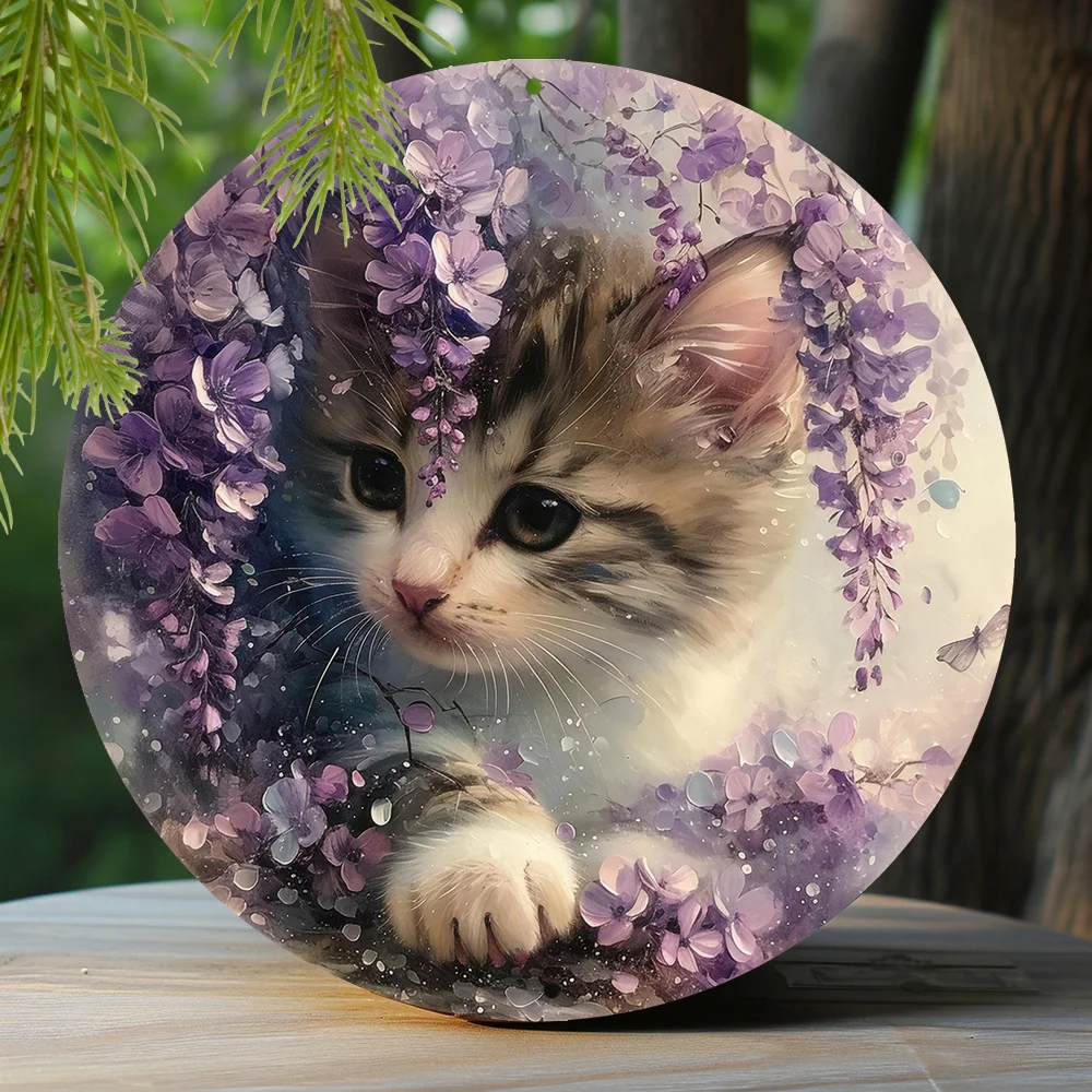 Aluminumlogo artificial resin painting circular wreath decoration logo living room decoration girl gift, kitten theme decoration
Aluminumlogo artificial resin painting circular wreath decoration logo living room decoration girl gift, kitten theme decoration