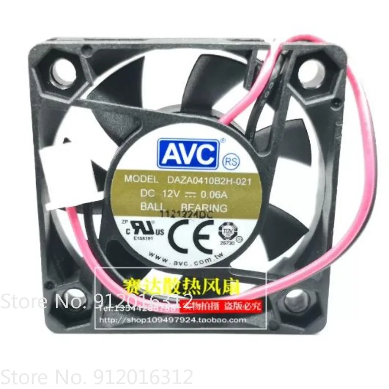New Cooler Fan for AVC DAZA0410B2H-021 4010 12V 0.06A Ball Silent Cooling Fan 40 * 40 * 10mm
New Cooler Fan for AVC DAZA0410B2H-021 4010 12V 0.06A Ball Silent Cooling Fan 40 * 40 * 10mm