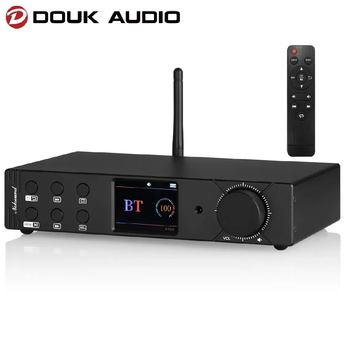 Douk Audio M5.1PRO HiFi 5.1 Channel Bluetooth Amplifier Stereo Coaxial Optical Converter USB Player DSD256
Douk Audio M5.1PRO HiFi 5.1 Channel Bluetooth Amplifier Stereo Coaxial Optical Converter USB Player DSD256