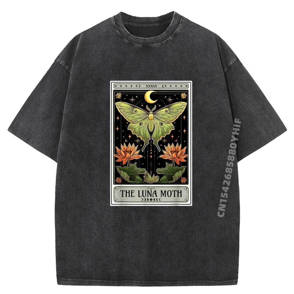 The Luna Moth Tarot Card T-shirts Women Hip Hop Mens Summer Tees Normal Graphic T Shirt Street Washed Clothes
The Luna Moth Tarot Card T-shirts Women Hip Hop Mens Summer Tees Normal Graphic T Shirt Street Washed Clothes