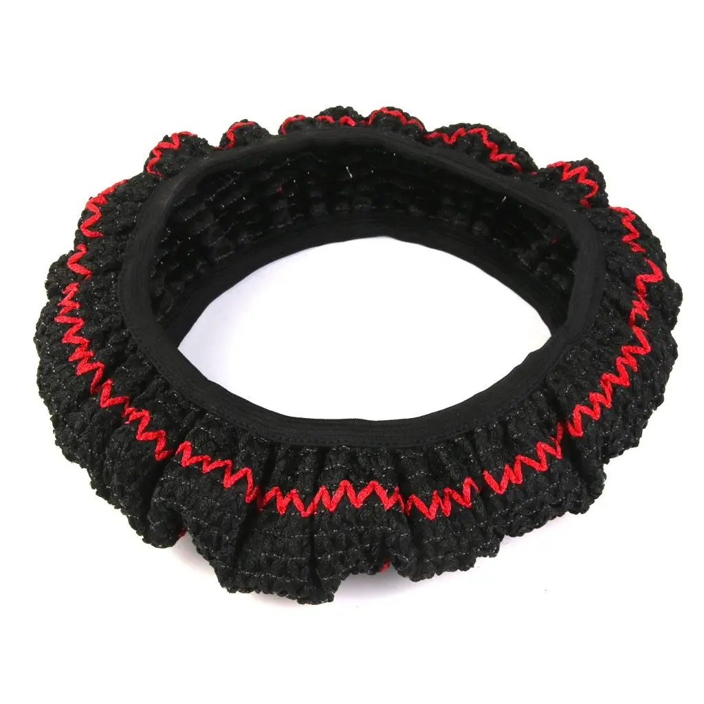 Breathable Ice Silk Steering Wheel Cover Universal Fit Black Red Car Grip Skin for Racing Steering Wheels 38cm Interior
Breathable Ice Silk Steering Wheel Cover Universal Fit Black Red Car Grip Skin for Racing Steering Wheels 38cm Interior